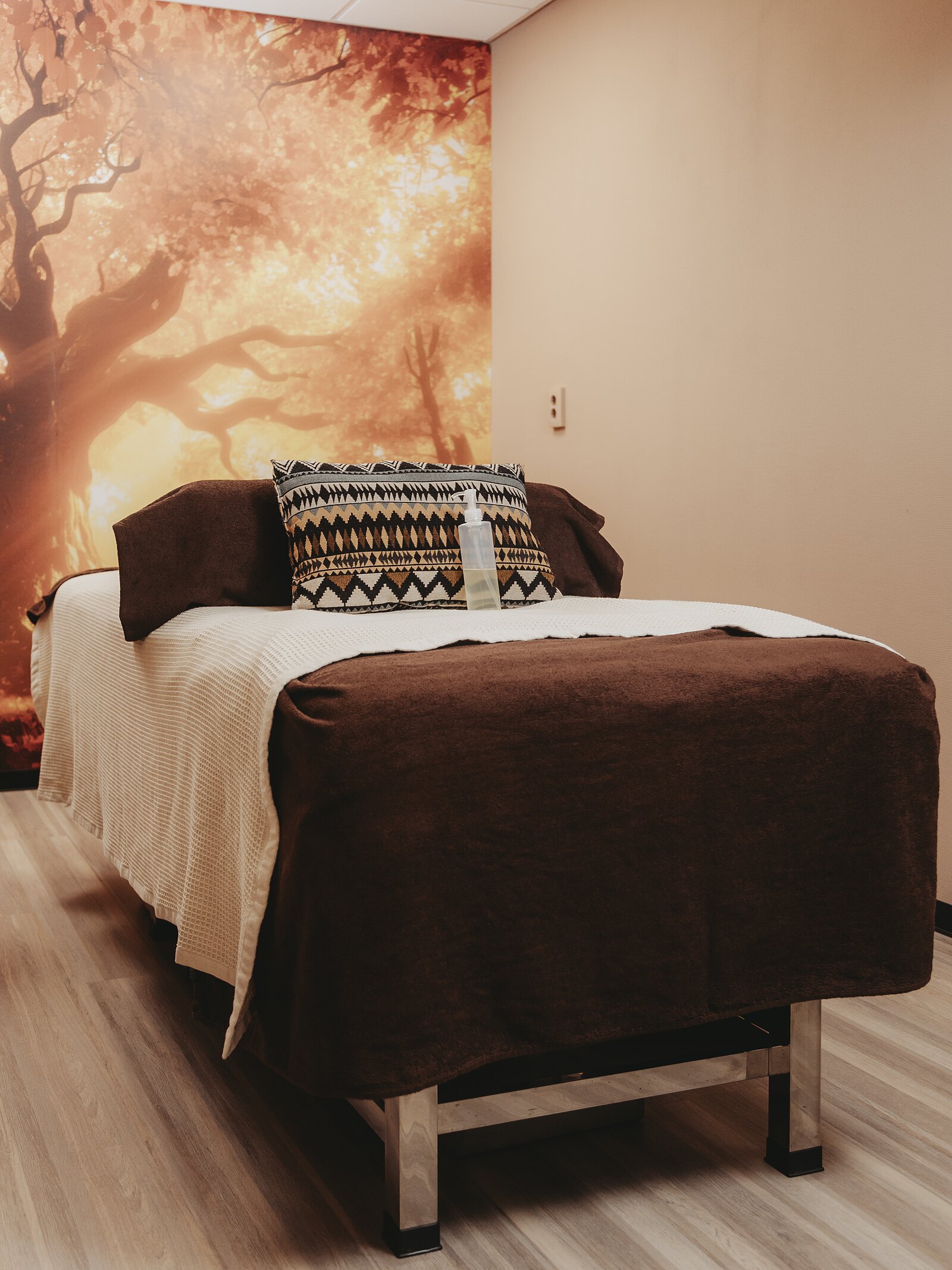 Detail van de massagekamer